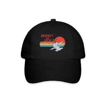Respect the Locals Hammerhai - Casquette classique - noir/noir - Devant