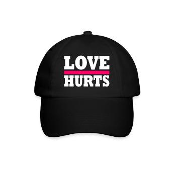 Love hurts - Baseball Cap - black/black - Front