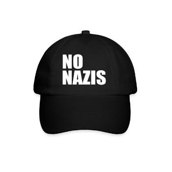 Pas de nazis - Casquette classique - noir/noir - Devant