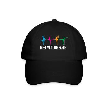 Ballett Ballerina - Baseballkappe - Schwarz/Schwarz - Vorne