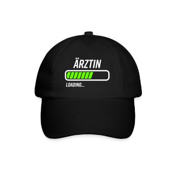Ärztin Loading Ladebalken - Baseballkappe - Schwarz/Schwarz - Vorne