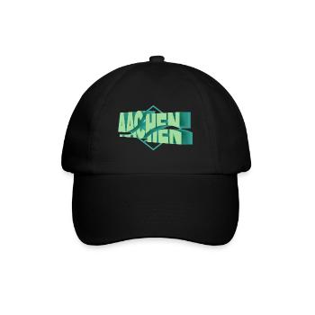 Aachen Germany City 3D Font Skyline - Baseball Cap - black/black - Front