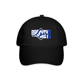 Eishockey Sport 3D Schrift Vintage Retro - Baseball Cap - black/black - Front