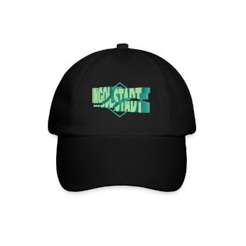 Ingolstadt Deutschland Stadt 3D Schrift Skyline - Baseballkappe - Schwarz/Schwarz - Vorne
