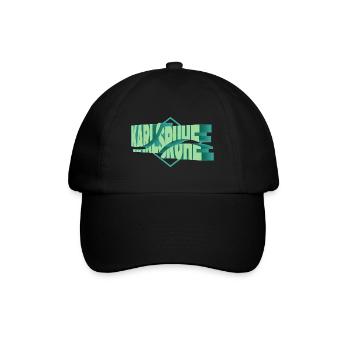 Karlsruhe Deutschland Stadt 3D Schrift Skyline - Baseballkappe - Schwarz/Schwarz - Vorne