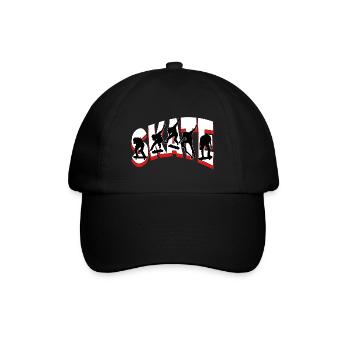Skateboarding Skate Skater Skateboard Sk8 Trick - Baseballkappe - Schwarz/Schwarz - Vorne
