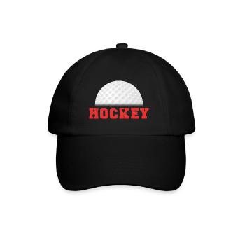 Field Hockey Hockey Player Hockey Ball - Baseball Cap - black/black - Front