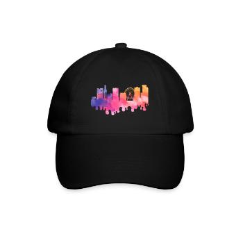Birmingham Angleterre UK City Skyline Splash Coloré - Casquette classique - noir/noir - Devant