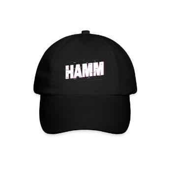 Hamm Deutschland Stadt Schrift Heimat Liebe - Baseballkappe - Schwarz/Schwarz - Vorne