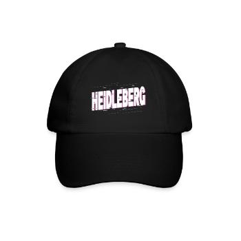 Heidelberg Deutschland Stadt Schrift Heimat Liebe - Baseballkappe - Schwarz/Schwarz - Vorne