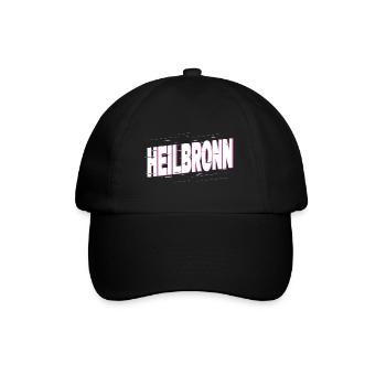 Heilbronn Germany City Font Home Love - Baseball Cap - black/black - Front
