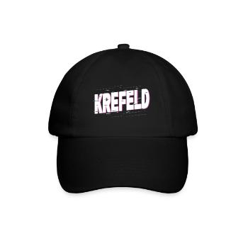 Krefeld Germany City Font Home Love - Baseball Cap - black/black - Front