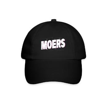 Moers Deutschland Stadt Schrift Heimat Liebe - Baseballkappe - Schwarz/Schwarz - Vorne