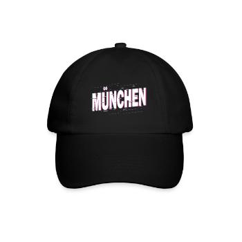 Munich Germany City Font Home Love - Baseball Cap - black/black - Front