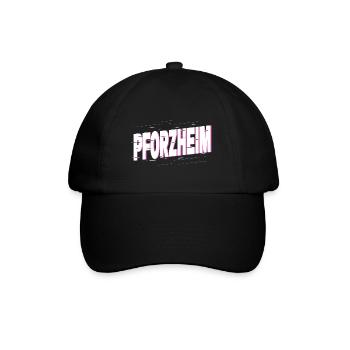 Pforzheim Germany City Font Home Love - Baseball Cap - black/black - Front