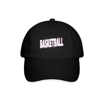 Basketball Basketball Sports Font Team Fan - Baseball Cap - black/black - Front