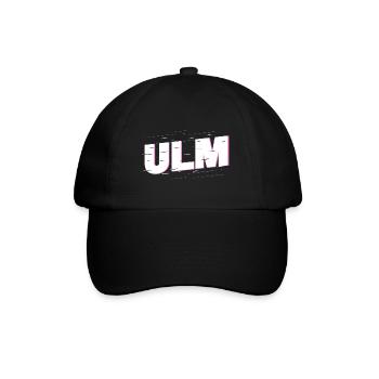 Ulm Deutschland Stadt Schrift Heimat Liebe - Baseballkappe - Schwarz/Schwarz - Vorne
