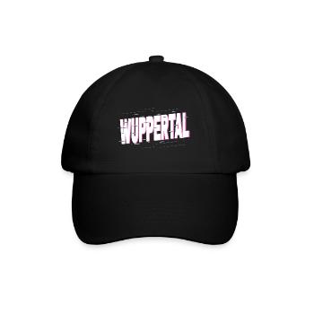 Wuppertal Deutschland Stadt Schrift Heimat Liebe - Baseballkappe - Schwarz/Schwarz - Vorne