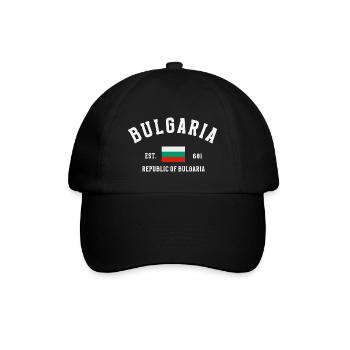 Bulgaria est 681 - Baseball Cap - black/black - Front