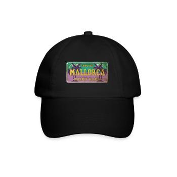 Mallorca Summer Sun Beach Sea Palms Holiday - Baseball Cap - black/black - Front