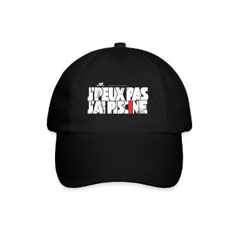 J'peux pas j'ai Piscine - Casquette classique - noir/noir - Devant