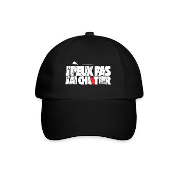 J'peux pas J'ai Chantier - Casquette classique - noir/noir - Devant