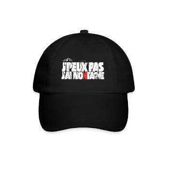 J'peux pas j'ai montagne - Casquette classique - noir/noir - Devant