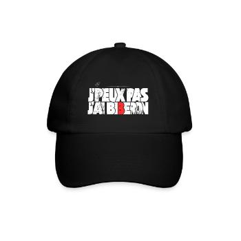 J'peux pas j'ai biberon - Casquette classique - noir/noir - Devant