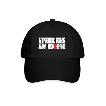 J'peux pas j'ai Lozère - Casquette classique - noir/noir - Devant