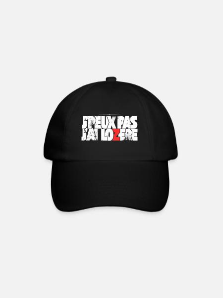 J'peux pas j'ai Lozère - Casquette classique - noir/noir