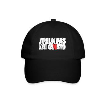 J'peux pas j'ai canard - Casquette classique - noir/noir - Devant
