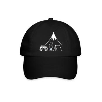 Campfire Camping Trip - Baseball Cap - black/black - Front