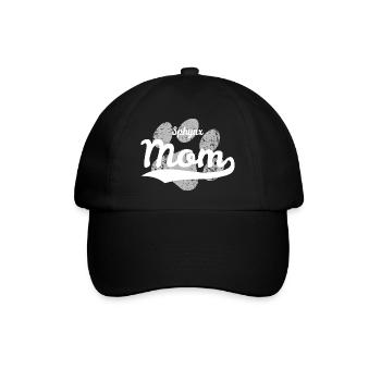 Sphynx mom - Baseball Cap - black/black - Front