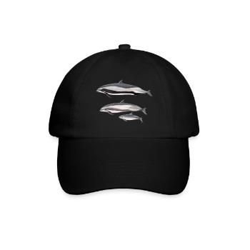 Frasers Delphin - Frasers Dolphin - Dauphin - Baseballkappe - Schwarz/Schwarz - Vorne