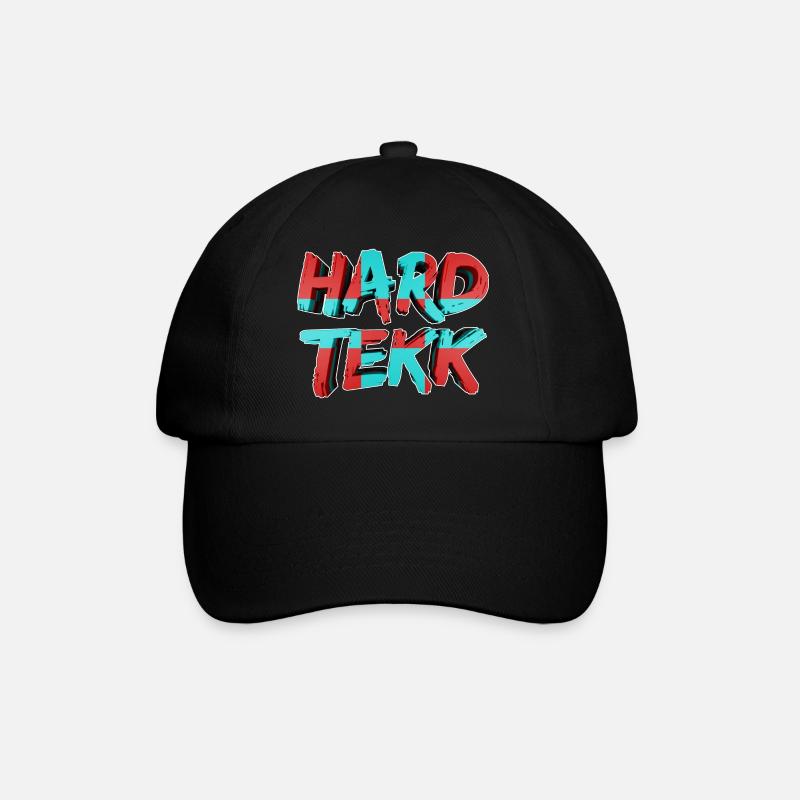 HardTekk 3D Schriftzug 004 - Baseballkappe - Schwarz/Schwarz