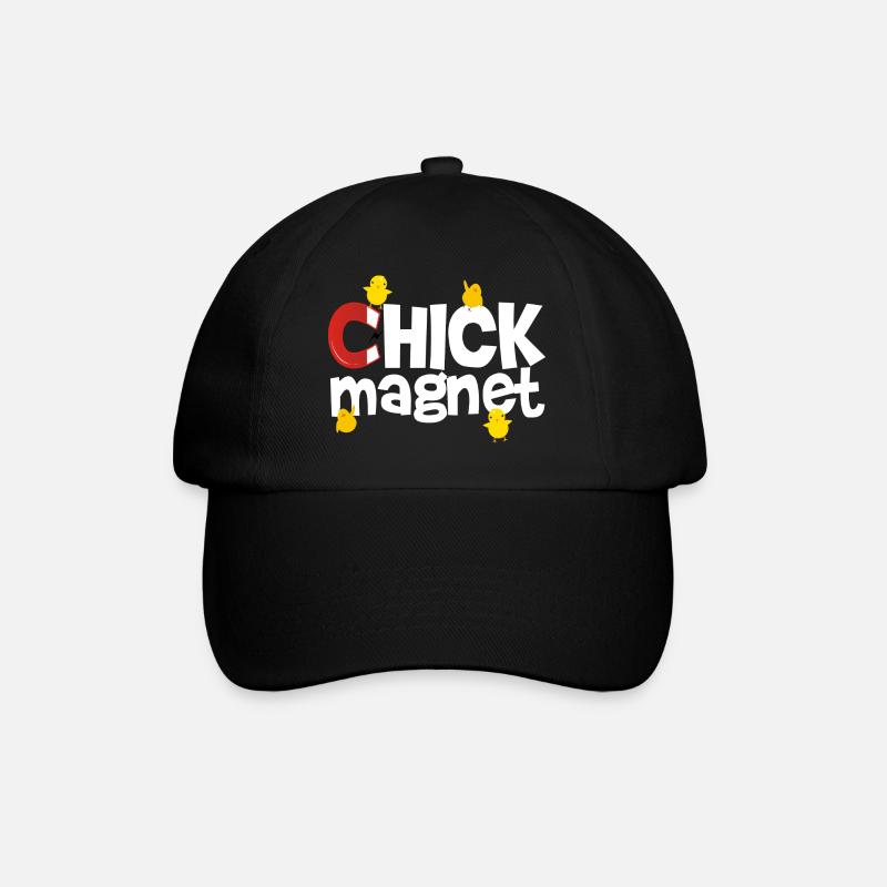 chick magnet - Baseballkappe - Schwarz/Schwarz
