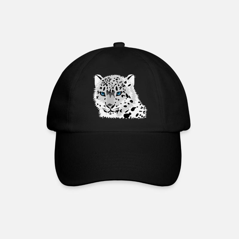 léopard des neiges - Casquette classique - noir/noir