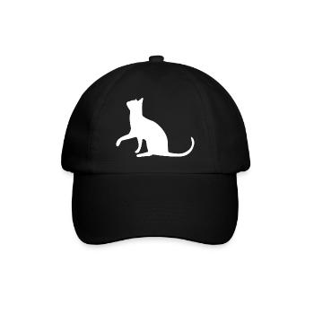Cat Cat Cat Cat Cat Cat Pussy Paw - Baseball Cap - black/black - Front