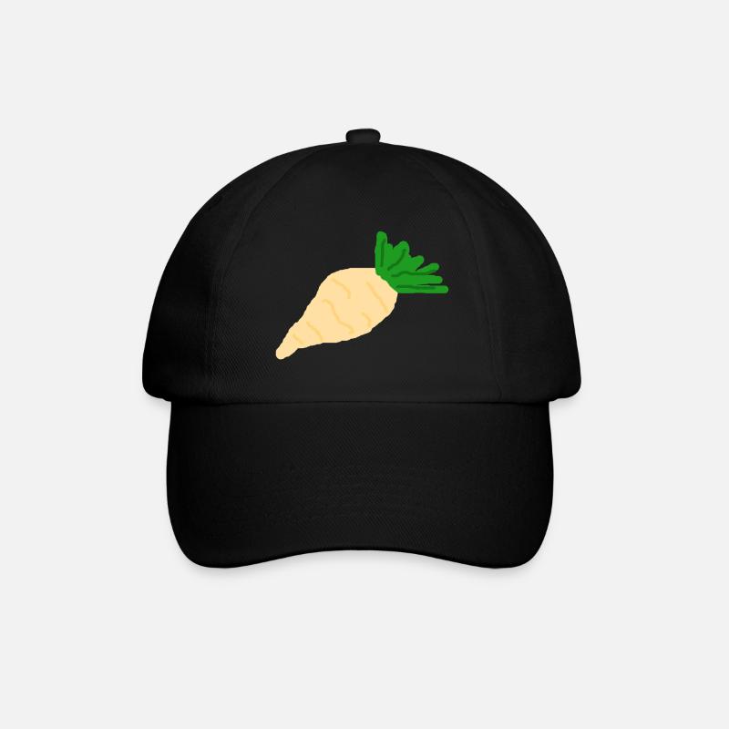 Radis betterave à sucre légumes - Casquette classique - noir/noir