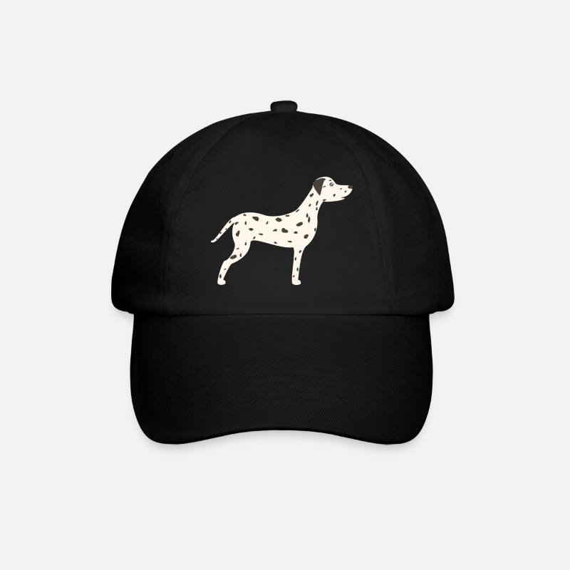 Dalmatiner - Baseballkappe - Schwarz/Schwarz