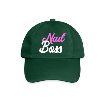 Nail Boss - Nageldesign - Baseballkappe - Flaschengrün - Vorne
