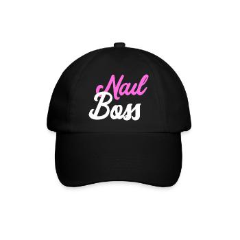 Nail Boss - Nageldesign - Baseballkappe - Schwarz/Schwarz - Vorne