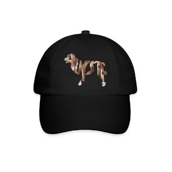 Australian Shepherd Aussie silhouette - Baseball Cap - black/black - Front