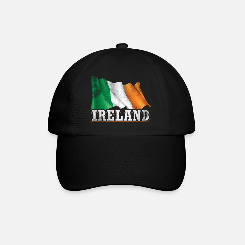 Irlande Drapeau - Casquette classique - noir/noir