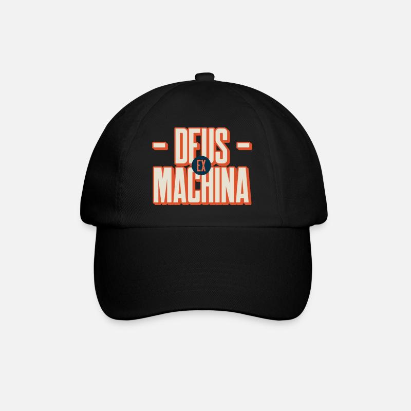 Deus ex machina - Baseballkappe - Schwarz/Schwarz
