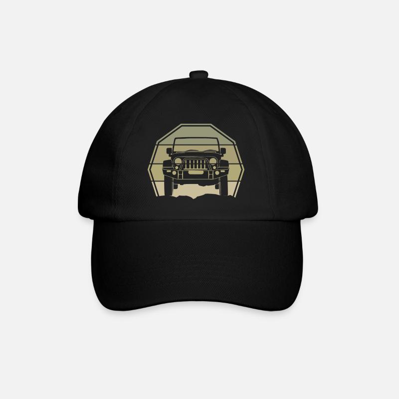 Jeep Shirt Cute Offroad Gift - Baseball Cap - black/black