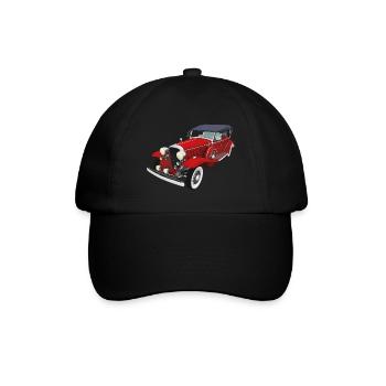 Oldtimer, Auto, Automobil - Baseballkappe - Schwarz/Schwarz - Vorne