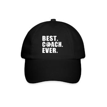 best coach ever basketball t-shirt coach basket - Casquette classique - noir/noir - Devant