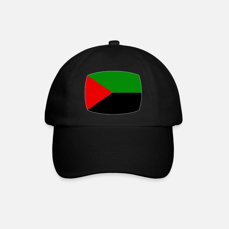 Martinique drapeau rouge vert noir - Casquette classique - noir/noir