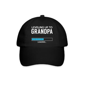 Leveling up to GRANDPA - Loading - Baseball Cap - black/black - Front